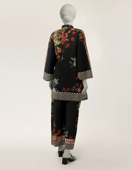 Black Lawn Digital Printed Co-Ord Set